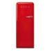 Fridge-Freezer Freestanding with Ice Compartment Total Capacity 281 Litres Smeg 50’s Style FAB28LRD5UK - Red left hand hinge