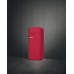 Fridge-Freezer Freestanding with Ice Compartment Total Capacity 281 Litres Smeg 50’s Style FAB28RDRB5 - Ruby red right hand hinge