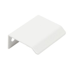 Profile Handle Aluminium Curve Matt white finish length 45 mm fixing centres 32 mm