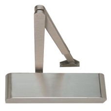 Door Closer Overhead With or Without Backcheck Geze TS 2000NV and TS 2000 NVBC (Designer) TS 2000 NVBC Designer with backcheck satin stainless steel (with stainless steel designer cover)