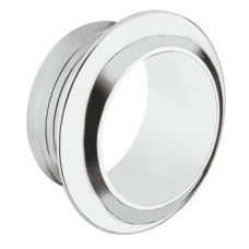 Push Lock Rosette for 19 and 25 mm Push-Lock Knobs Polished chrome-plated for plate thickness 16 mm