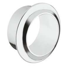 Push Lock Rosette for 19 and 25 mm Push-Lock Knobs Polished chrome plated brass