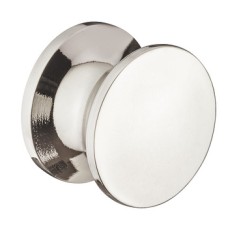 Push Lock Knob for 13-19 mm Door Thicknesses Polished chrome plated plastic