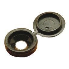 Cover Cap Plastic for Screws Hinged Black Ø 12.6 mm