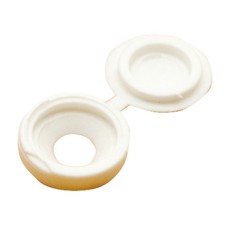 Cover Cap Plastic for Screws Hinged White Ø 12.6 mm