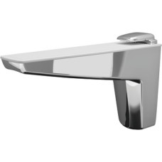 Moon shelf support for glass and wooden shelves Polished chrome