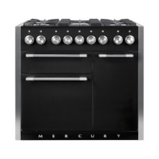 Range Cooker 1000 mm Mercury Dual fuel - Black liquorice (gloss)
