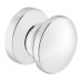 Rim Lock Mini Push-Lock Knob Polished chrome