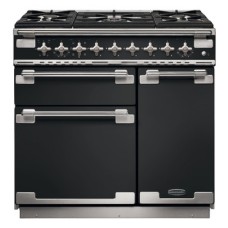 Range Cooker Dual Fuel 900 mm Rangemaster Elise 90 Gloss black finish