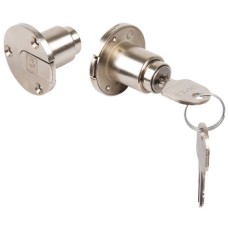 Inlaid Flap Lock with Ø 19 mm Cylinder Rondell Keyed alike: key change FH1 matt nickel plated