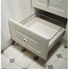 Gallery Rail Set to Make Standard Drawer into a High Sided Drawer Steel Chrome plated For cabinet width 500 mm width 358 mm