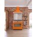 Range Cooker Dual Fuel Pyrolytic Multifunctional Single Cavity 900 mm Smeg Portofino CPF9GPOR - Orange