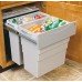 Pull Out Waste Bin 1 x 19 and 1 x 30 litres Hailo Easy Cargo 3668-50 Installation behind hinged doors For cabinet width min. 500 mm