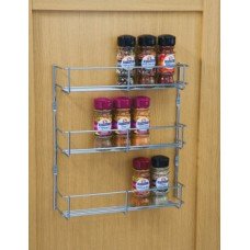 Spice and Packet Rack Three Tier Mesh or Linear Wire Depth 55 mm Hole centres 400 mm linear