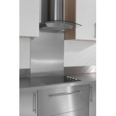 Splashback Brushed Stainless Steel 0.9 mm Thick 750 x 600 mm
