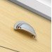 Cup Pull Handle Zinc Alloy Fixing Centres 76 mm Henrietta Stainless steel effect finish