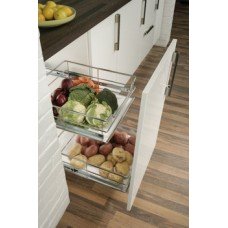 Inserts for Pull Out Vegetable Baskets White Acrylic For cabinet width 400 mm