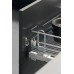 Door Front Fixing Bracket One Set Polished chrome plated steel