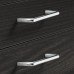 D Pull Handle Steel Fixing Centres 96-256 mm Ø 8 mm Polished chrome fixing centres 128 mm