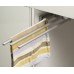 Towel Rail Aluminium Unhanded With 3 arms silver coloured anodized
