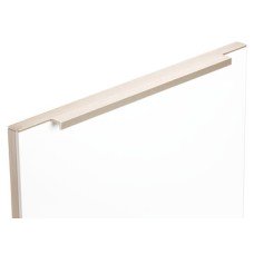 Profile Handle Aluminium Lengths 148-1198 mm Portobello Stainless steel effect length 448 mm
