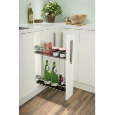 Pull Out Storage Unit Two Tier Chrome Linear Wire Basket for Min. Cabinet Width 150 mm For cabinet with door front 1 two tier basket included Right hand