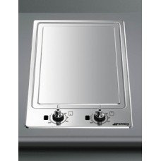 Teppanyaki Grill Plate Ultra Low Profile Domino 310 mm Smeg Classic PGF30T-1 - Stainless steel