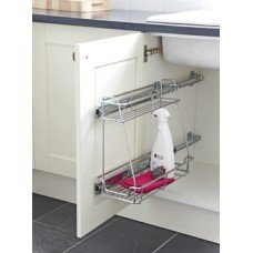 Pull Out Storage Unit Two Tier Chrome Linear Wire Basket for Min. Cabinet Width 300 mm For cabinet with hinged door 1 two tier basket included With linear wire baskets