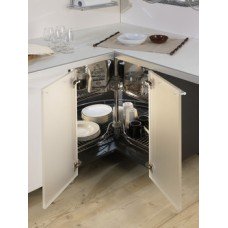 Carousel Set Chrome Wire Spindle 645-790 mm Three-Quarter Circle for Corner Units For cabinet size 900 x 900 mm