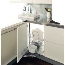 Carousel Set Chrome Wire Half Circle for Min. Door Width 400 or 450 mm For minimum door width 450 mm