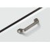 D Pull Handle Zinc Alloy Fixing Centres 128 mm Theodore Height 30 mm Antique tin finish