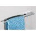 Towel Rail Extruded Aluminium Polished chrome Length 380 mm