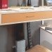 Vertical Cable Management Idea With metal weighted base Black finish