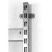 Wall Spacer Shoptec Shopfitting System For columns with double slots Silver RAL 9006 finish