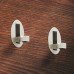 Coat Hook Stainless Steel 28 x 60 mm Folding Brushed matt finish