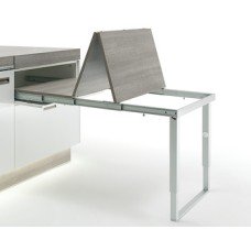 Pull-out table and folding fitting with folding table leg PARTY for standard cabinet width 1200 mm