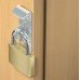 Safe Deposit Box Lock for Use with Padlocks Galvanized
