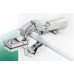 Concealed Hinge 125° for Glass/Mirror Doors Tiomos Mirro Glass thickness 3-8 mm Without integrated damper
