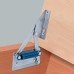 Bench Seat Hinge Without Spring Steel For lightweight seat panels Blue galvanized steel