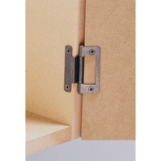 Flush Hinge Cranked for 15-19 mm Door Thickness Steel Ideal for caravans and mobile homes Bright zinc plated