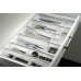 Cutlery Tray Set for Matrix Box P and Grass Nova Pro Ninka Cuisio For drawer box depth 500 mm for cabinet width 600 mm frosted white