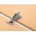 Soft Close Fitting for use with Sprung 170° Concealed Hinges For use with hinges with screw or dowel fixing cup Nickel plated