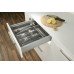 Plastic Cutlery Insert Depths 430/480 mm for Matrix Box P/Grass Nova Pro Drawer Boxes Silver For cabinets with 18/19 mm board thickness 480 mm depth for cabinet width 600 mm