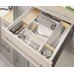 Plastic Cutlery Insert for Nominal Depth 500 mm for Cabinet Width 300-1000 mm With horizontal cutlery compartments Size 100/60 for cabinet width 1000 mm