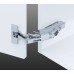 Concealed Cup Hinge 155° Standard Full Overlay Mounting Tiomos Click on arm  With soft close screw fixing cup 45/9.5 nickel plated