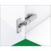 Concealed Cup Hinge 100° Refrigerator Door Click On Arm Tiomos With self-closing mechanism (spring) Without soft close screw fixing cup 45/9.5
