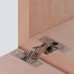Mitred flap hinge GS 45 mitre cut 45° Opening angle 90° nickel plated zinc alloy/steel