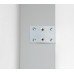 Cabinet Repair Plates for Mounting Hinge Plates with Pre-Mounted Euro Screws Cream white RAL 9001