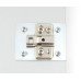 Cabinet Repair Plates for Mounting Hinge Plates with Pre-Mounted Euro Screws Cream white RAL 9001