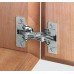 Mitred flap hinge GS 45 mitre cut 45° Opening angle 90° nickel plated zinc alloy/steel